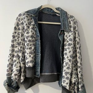 Free people ditzy denim jacket